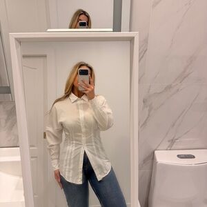 Dynamite Cream Button-Down Shirt